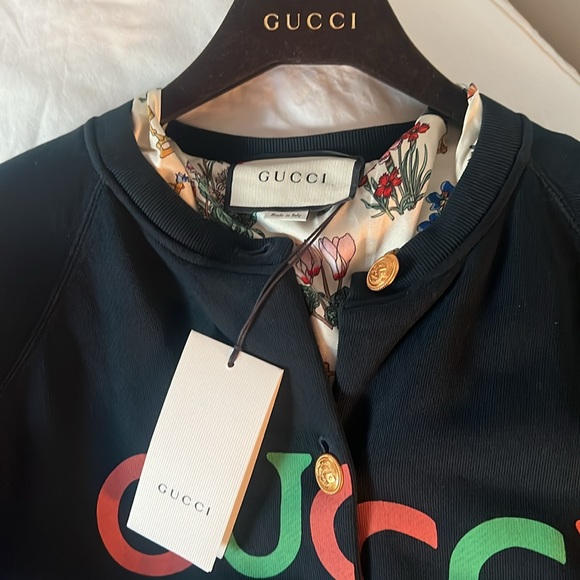 NWT Runway Gucci Women Coat French Terry Cotton Italy Size Small - Picture 4 of 11